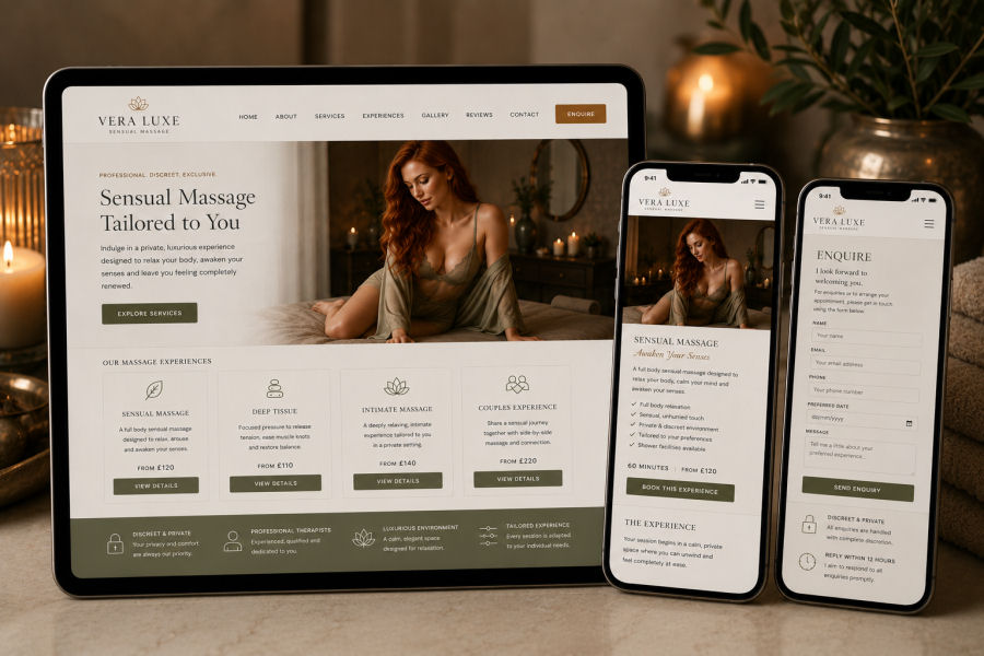 Professional adult website design and SEO services UK