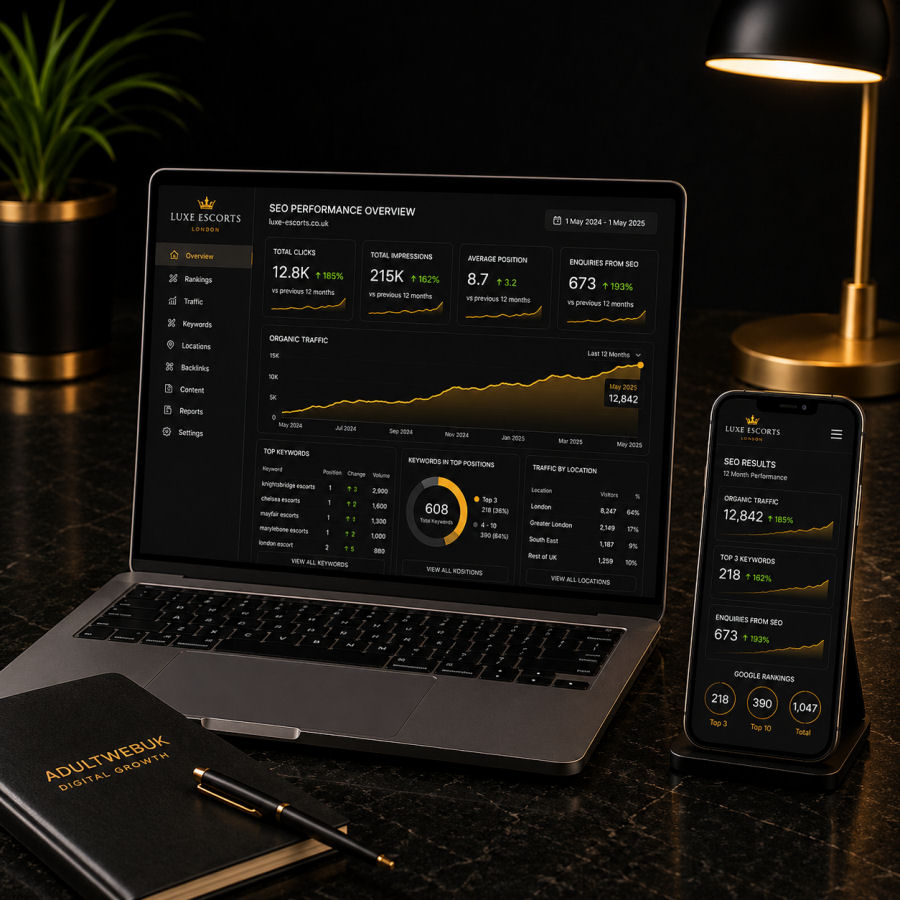 Professional adult website design and SEO services UK