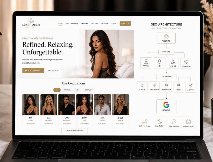 Professional adult website design and SEO services UK