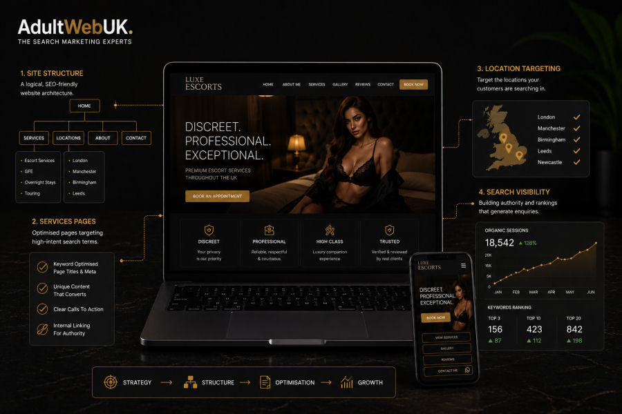 Professional adult website design and SEO services UK