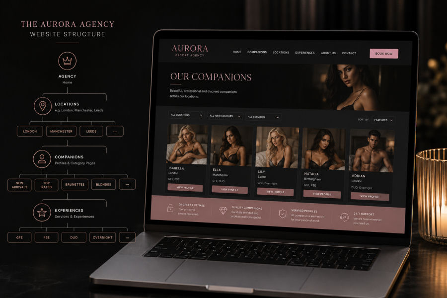 Professional adult website design and SEO services UK
