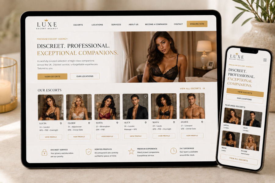 Professional adult website design and SEO services UK