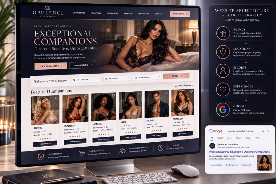 Professional adult website design and SEO services UK