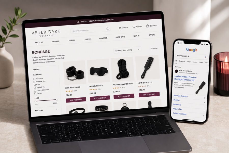 Professional adult website design and SEO services UK
